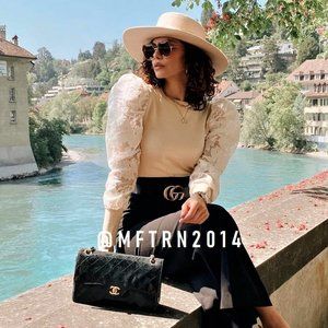 BLOGGER FAVE!!! ZARA Knit Top with Lace Sleeves